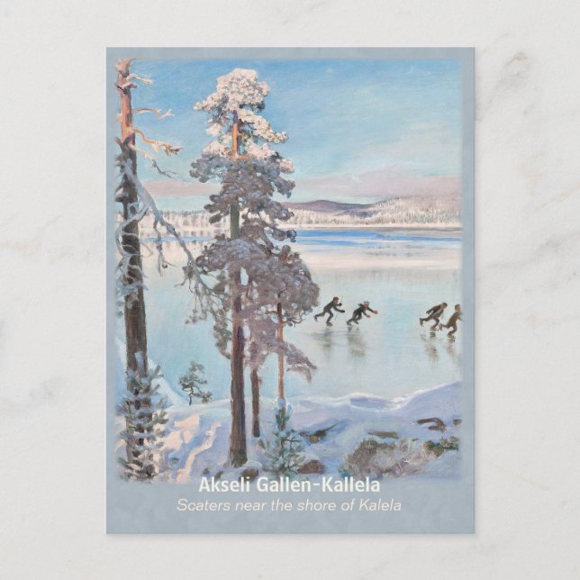 Carte Postale Gallen-Kallela Kalela Scaters Luistelijat CC0812 (Devant)