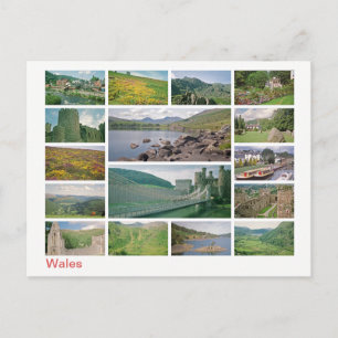 Carte Postale Galles multi-images