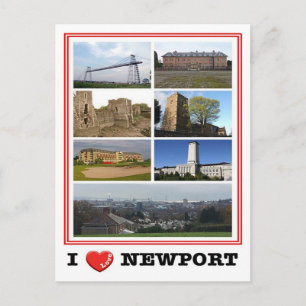 Carte Postale Galles - Newport - I Love -