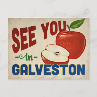 Carte Postale Galveston Texas Apple - Vintage voyage