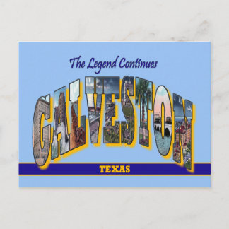Carte postale GALVESTON Texas Grande Lettre
