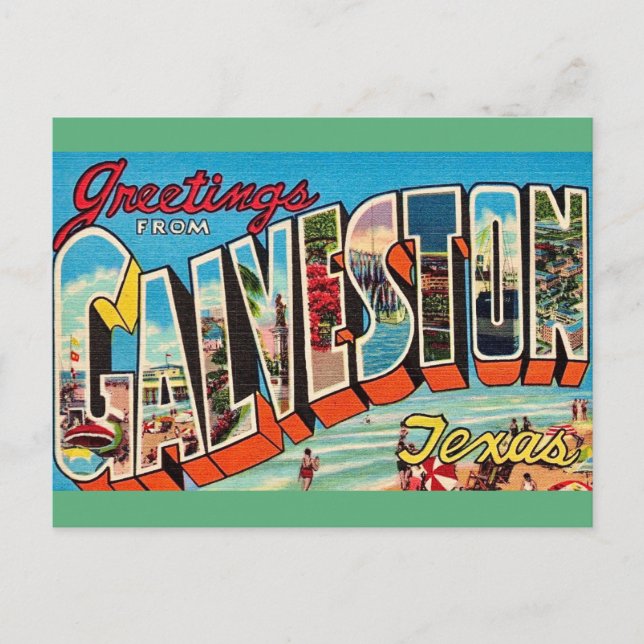Carte Postale Galveston Texas Postcard (Devant)