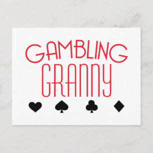 Carte Postale Gambling Granny