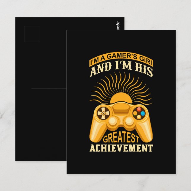 Carte Postale Gamer (Devant / Derrière)