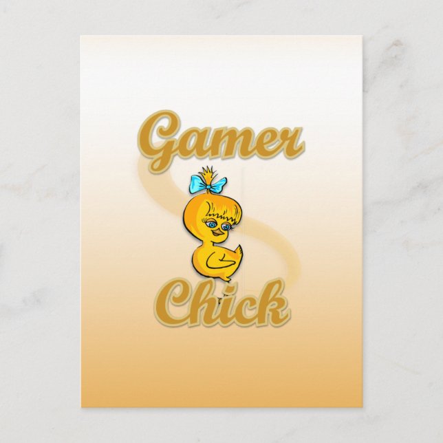 Carte Postale Gamer Chick (Devant)