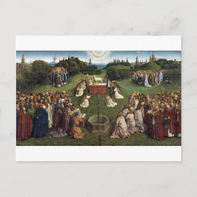Carte Postale Gand Altarpiece (détail), Van Eyck Brothers (Devant)