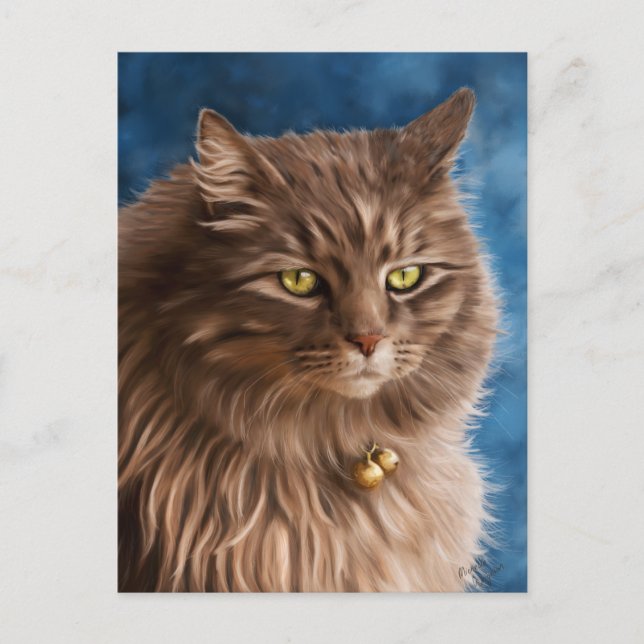 Carte Postale Gandalf - Argent Tabby Cat Art (Devant)