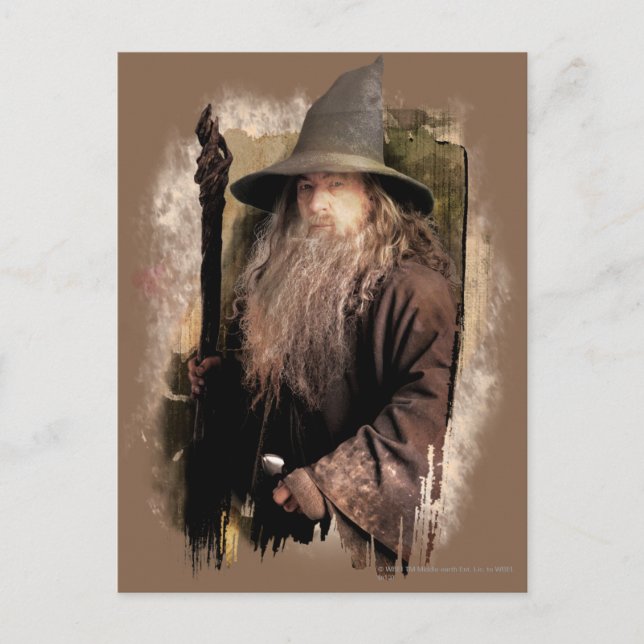 Carte Postale Gandalf Avec Personnel (Devant)