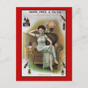 Carte Postale Gande, Price and Co Hong Kong Publicité