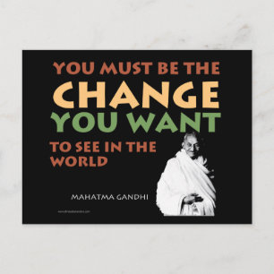 Carte postale Gandhi