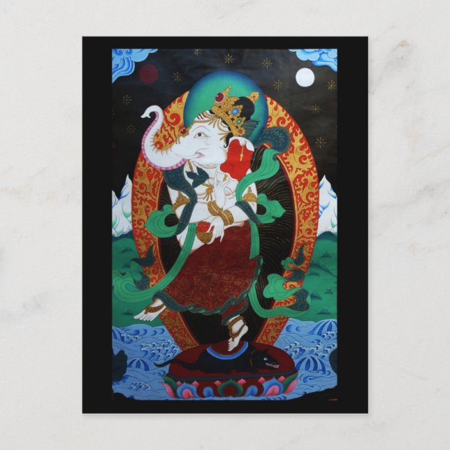 Carte postale Ganesh Dancing (Devant)