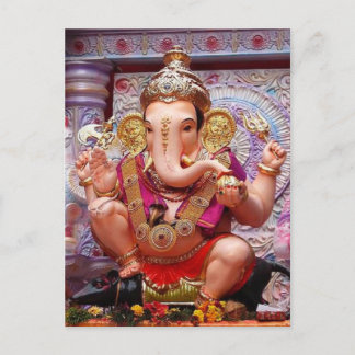 Carte Postale Ganesh Ganesha Hindu India Asian Elephant Deity