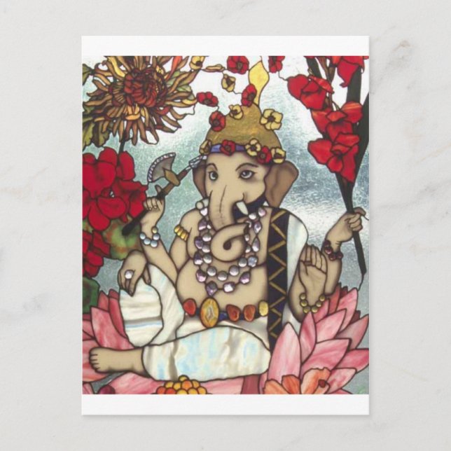 Carte Postale GANESH VERRE STAINÉ 12 FEB 2014.jpg (Devant)