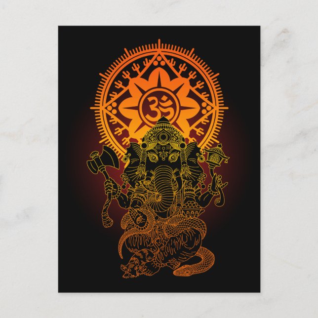 Carte Postale Ganesha 02 (Devant)