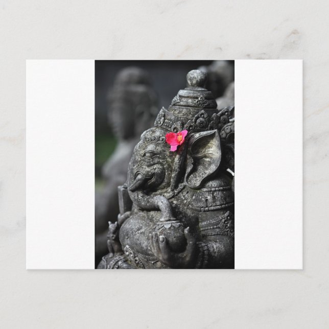 Carte Postale Ganesha éléphant Hindou Dieu du succès (Devant)