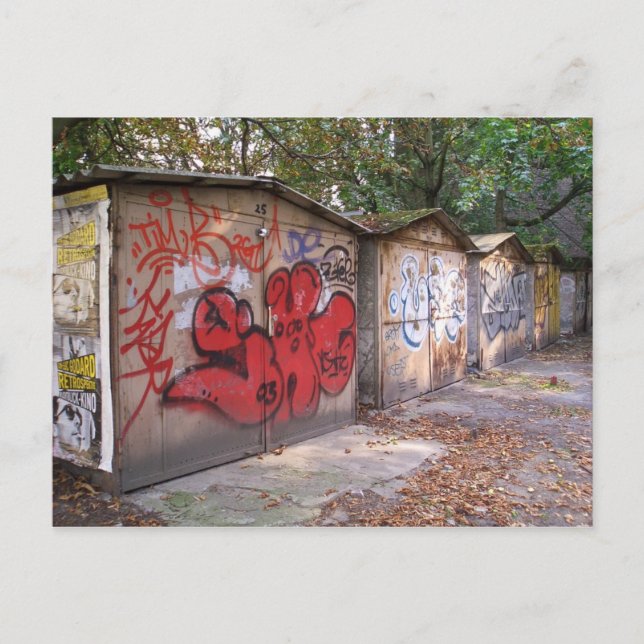 Carte Postale Garages Berlin Prenzlauer Berg (Devant)