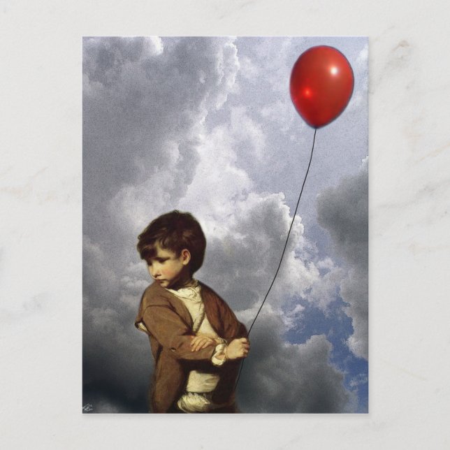 Carte Postale Garçon à ballon (Devant)