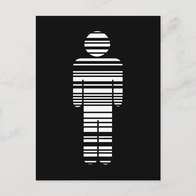 Carte Postale garçon barcode (Devant)