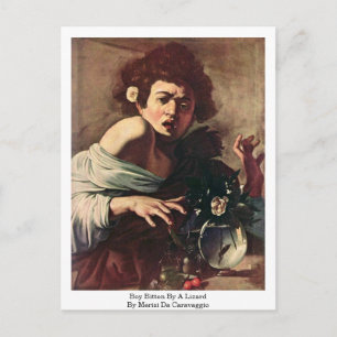 Carte Postale Garçon Bitten Par Un Lizard De Merisi Da Caravaggi