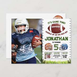 Carte Postale Garçon d'anniversaire de football