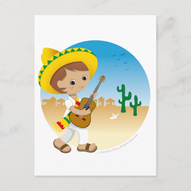 Carte Postale garçon mexicain (Devant)