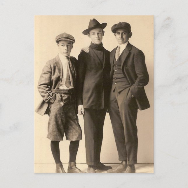 Carte Postale Garçons Dapper (Devant)