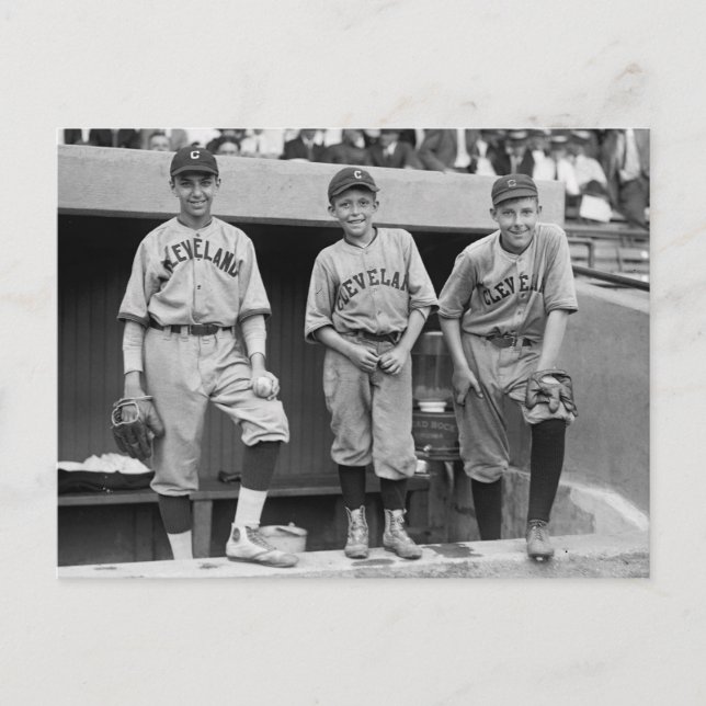 Carte Postale Garçons de boule de Cleveland, 1922 (Devant)