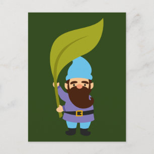 Carte Postale Garden Gnomes mignon et coloré