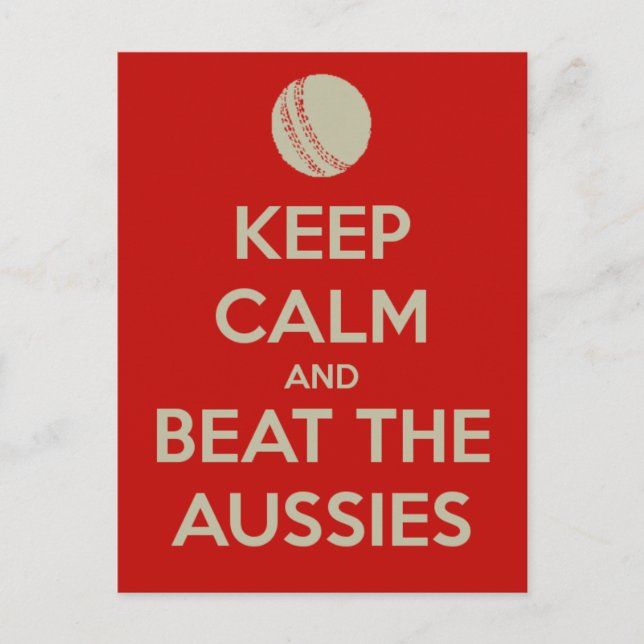 Carte Postale garder calme battre aussies (Devant)