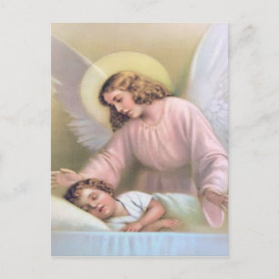 Carte Postale Garder l'ange des enfants, vintage, reproduction,