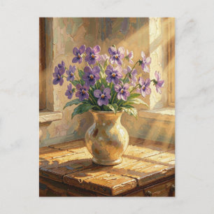 Carte Postale Garder le Contact   Violettes Violettes