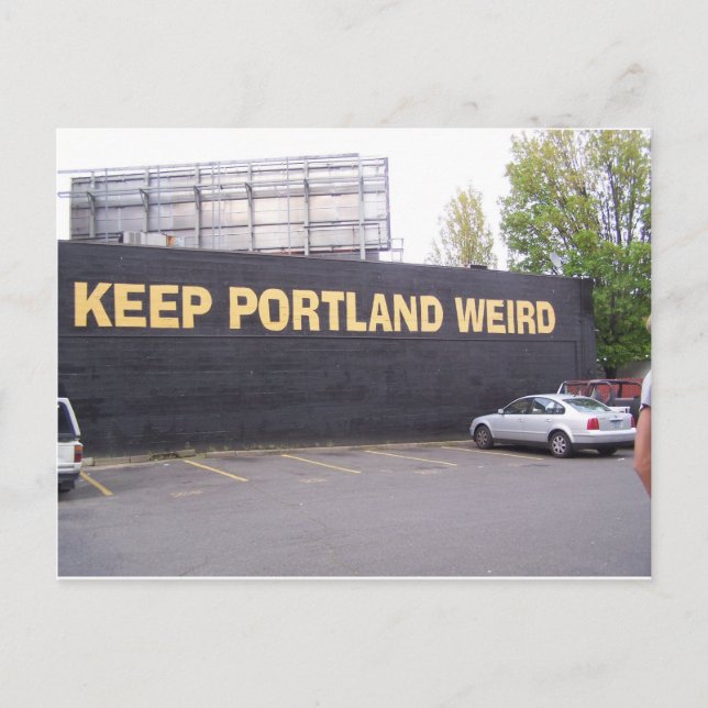 Carte Postale Garder Portland bizarre (Devant)