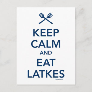 Carte Postale Gardez le calme et mangez des lattes