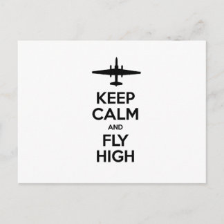 Carte Postale Gardez le calme et pilotez haut U-2