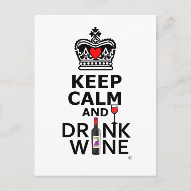 Carte Postale Gardez le gâteau et buvez (Devant)