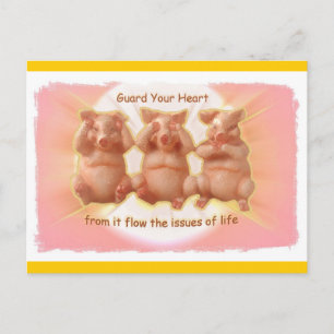 Carte Postale Gardez votre coeur