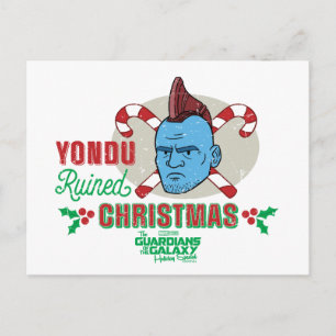Carte Postale Gardiens de Galaxy Holiday Yondu Graphic