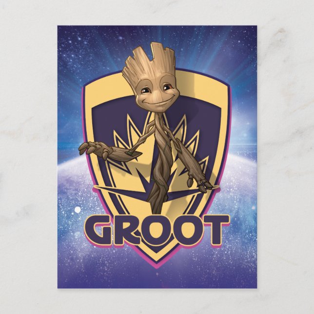 Carte Postale Gardiens de la Galaxie | Baby Groot Crest (Devant)