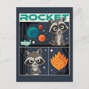 Carte Postale Gardiens de la Galaxie Bébé Rocket Dessin Animé