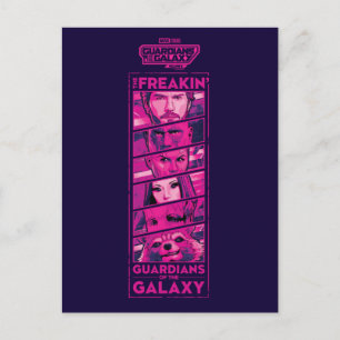 Carte Postale Gardiens de la Galaxie Équipe Gros Plan sur les Ye