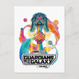 Carte Postale Gardiens de la Galaxie Graphiques de décollage de 