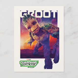 Carte Postale Gardiens de la Galaxie Groot Affiche de personnage