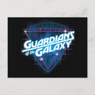 Carte Postale Gardiens de la Galaxie Logo Retro