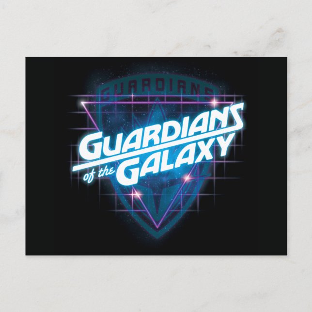 Carte Postale Gardiens de la Galaxie | Logo Retro (Devant)