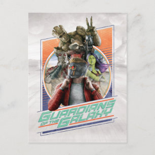 Carte Postale Gardiens de la Galaxie  Retro Crew Art