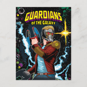 Carte Postale Gardiens de la Galaxie   Star-Lord Retro Comic