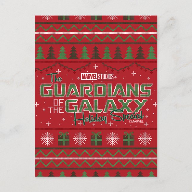 Carte Postale Gardiens de la Galaxy Holiday Cross Stitch (Devant)