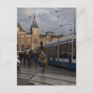 Carte Postale Gare centrale d'Amsterdam