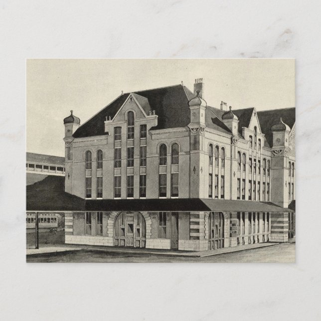 Carte Postale Gare, Concord & Chemin de fer Montréal, Concord (Devant)