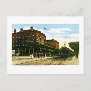 Carte Postale Gare de B&O, Cumberland, Maryland
